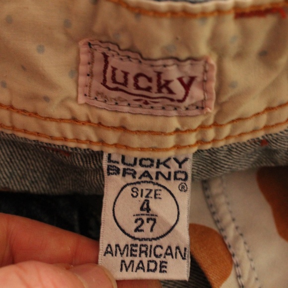 1990’s Lucky Brand Denim Cut-Off Skirt - Picture 5 of 5